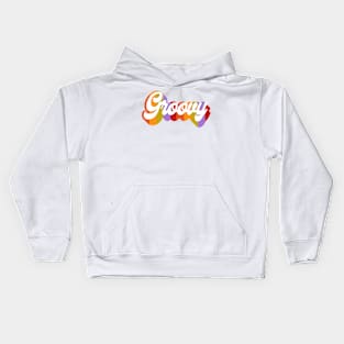 Groovy Text Kids Hoodie